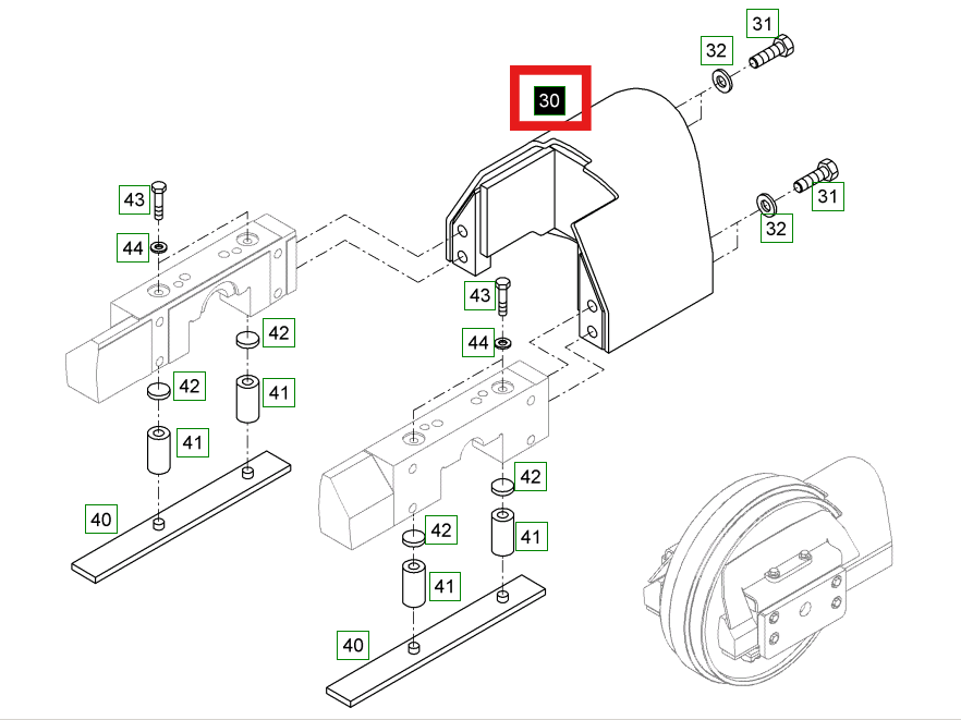 Вилка 93508897 LIEBHERR